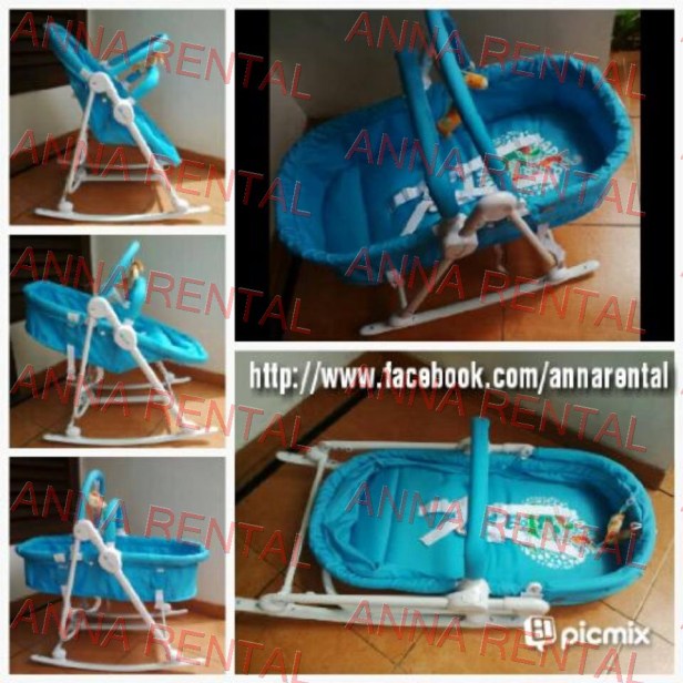 Rocker Bassinet Biru